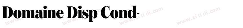 Domaine Disp Cond字体转换 Domaine Disp Cond字体转换